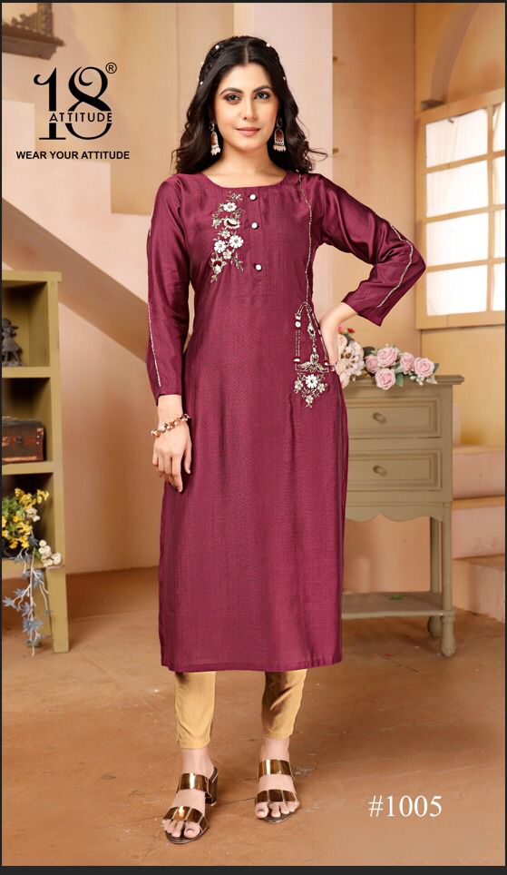 Forever Kurtis Vol 03 By 18 Attitude Premium Designer Kurtis Wholesale Shop In Surat